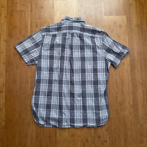 Alfani Plaid Shirt Mens XL modern fit cotton casual button down - Picture 4 of 4